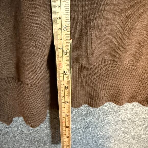 Polo Ralph Lauren Sweater Mens Medium Brown Crewneck Wool Knit Red Pony Pullover - Picture 9 of 10